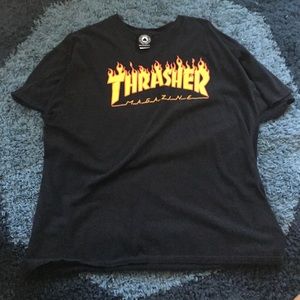 Black Original THRASHER T-Shirt